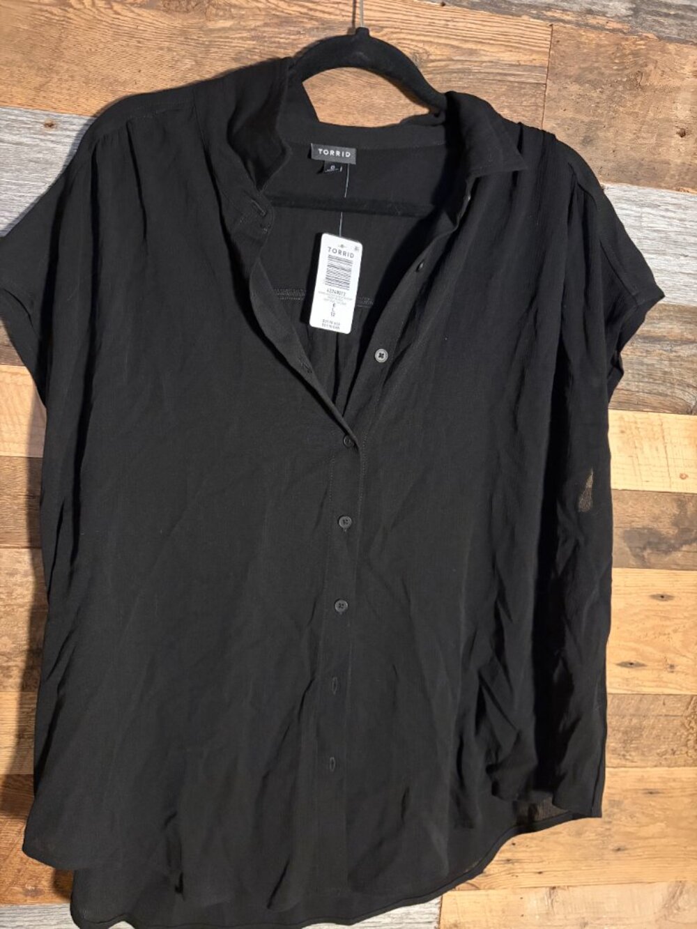 Haper Black Blouse Plus Size